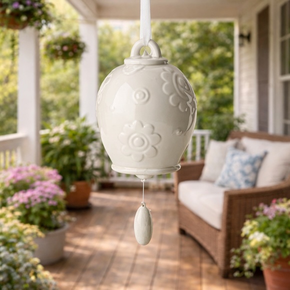 Boston International Ceramic Hanging Bell Wind Chime Set of 3 – NWT - Picture 2 of 13